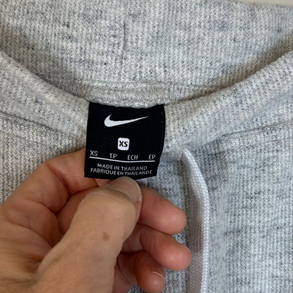Nike Womens XS Light Gray Jogger Sweatpants Drawstring Pockets Casual Activewear - Picture 7 of 13